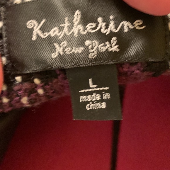 Katherine Tweed style jacket with contrasting sleeves - Picture 8 of 14